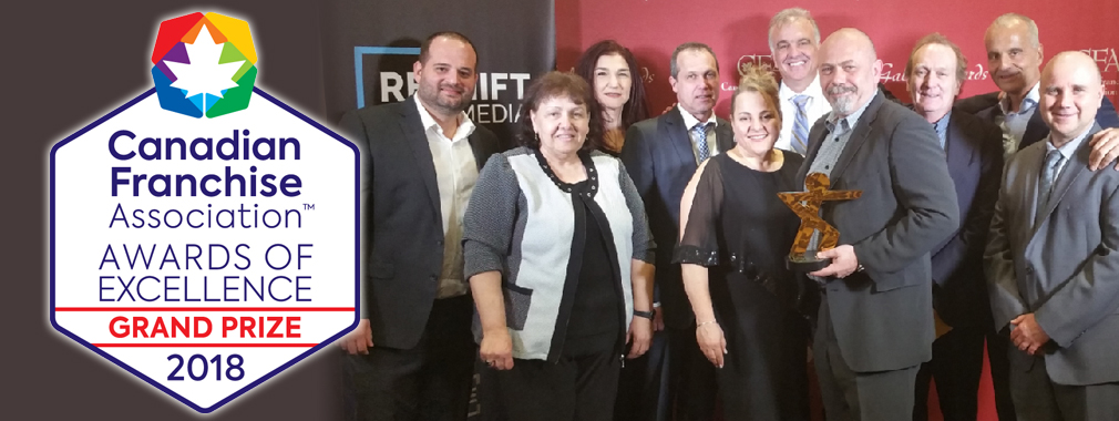 Symposium Cafe Restaurants named Canadian Franchise of the Year 2018 by the Canadian Franchise Association